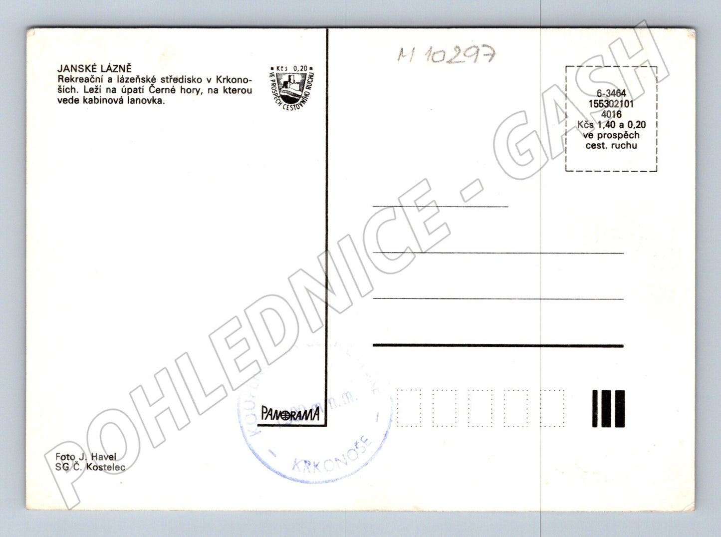 Pohlednice Janské Lázně - zimní s lanovkou (M10297)