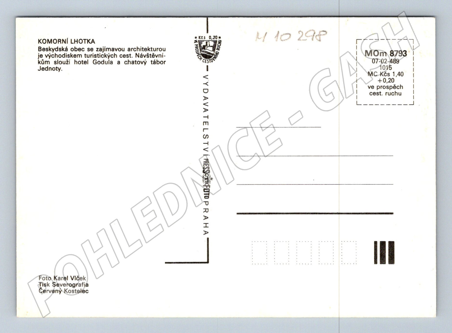 Pohlednice Beskydy Godula a tábor (M10298)