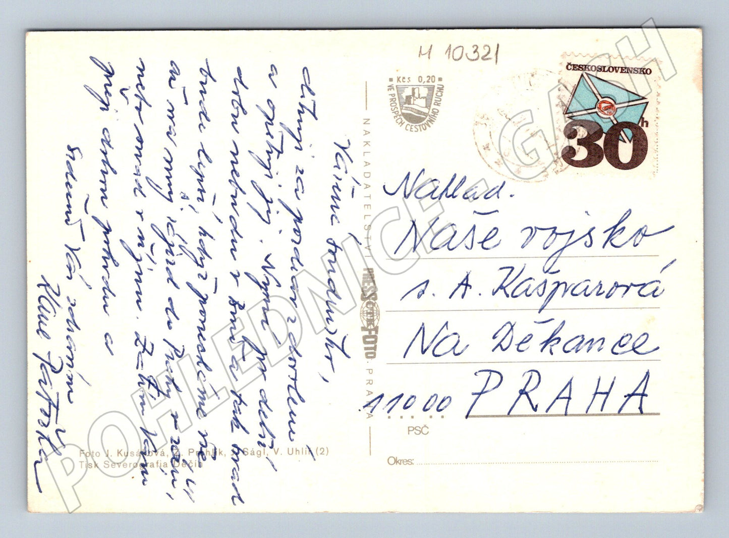 Pohlednice Táborsko - více pohledů, koláž (M10321)