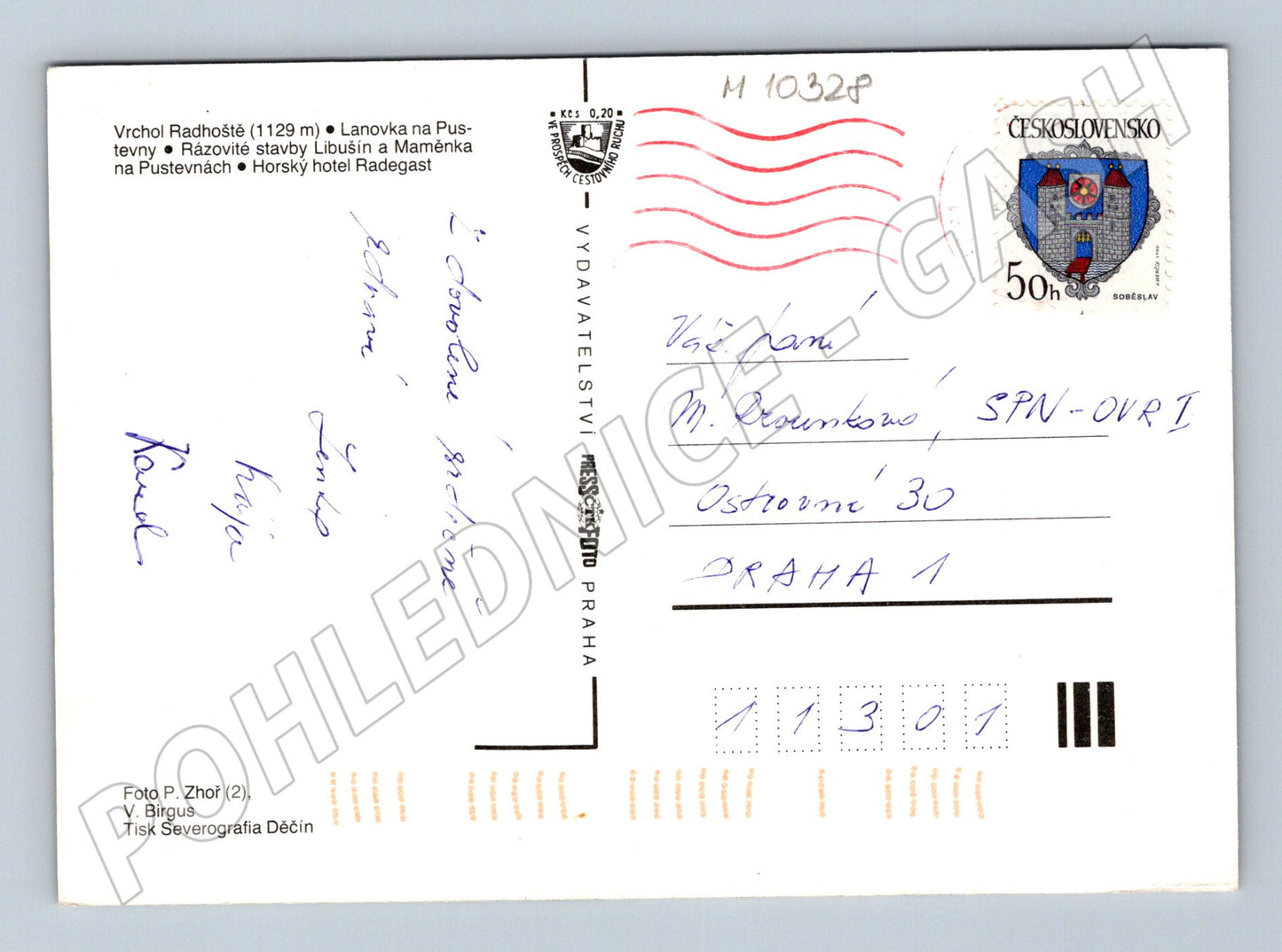 Pohlednice Beskydy Radhošť Pustevny (M10328)