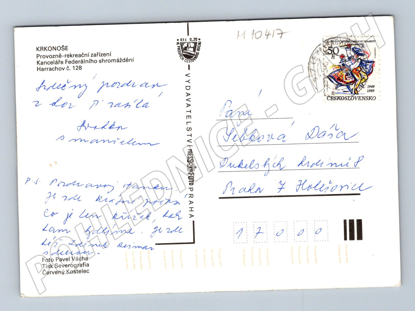 Pohlednice Pozdrav z Harrachova – Krkonoše (M10417)