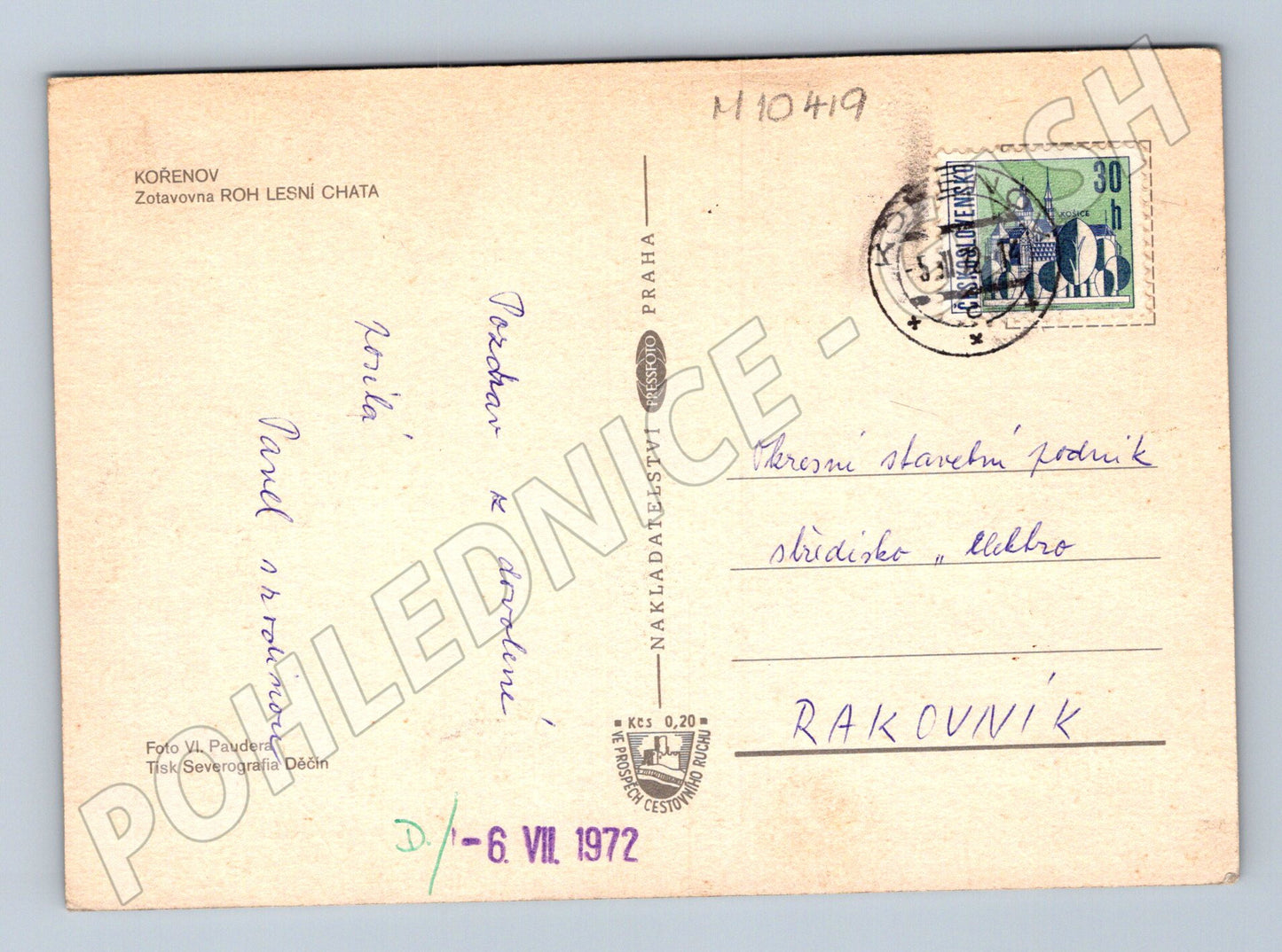 Pohlednice Kořenov – Lesní chata (M10419)