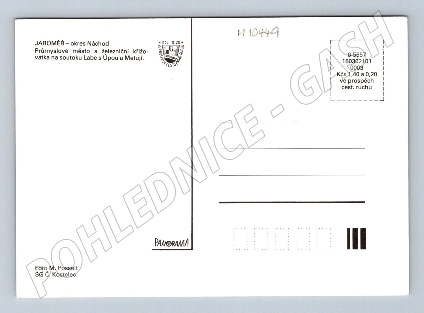 Pohlednice Jaroměř – Josefov (M10449)