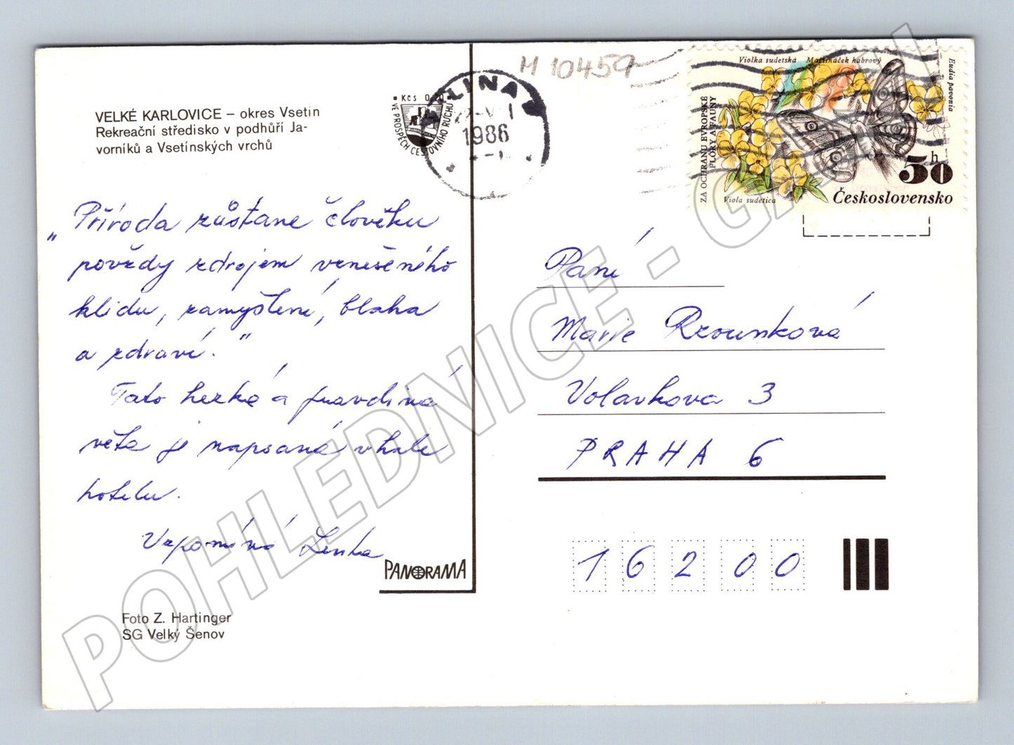 Pohlednice Velké Karlovice - Valašsko, koláž (M10459)