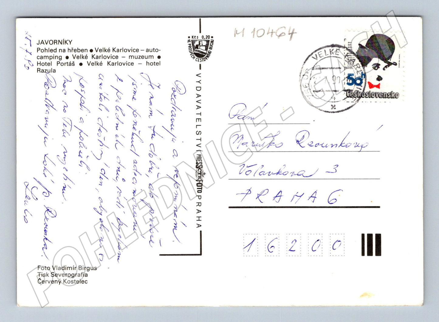 Pohlednice Javorníky, Velké Karlovice (M10464)