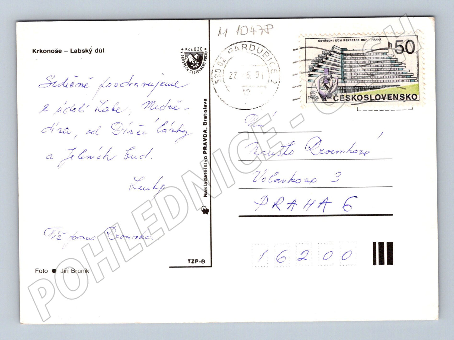 Pohlednice Krkonoše - Labský důl (M10478)