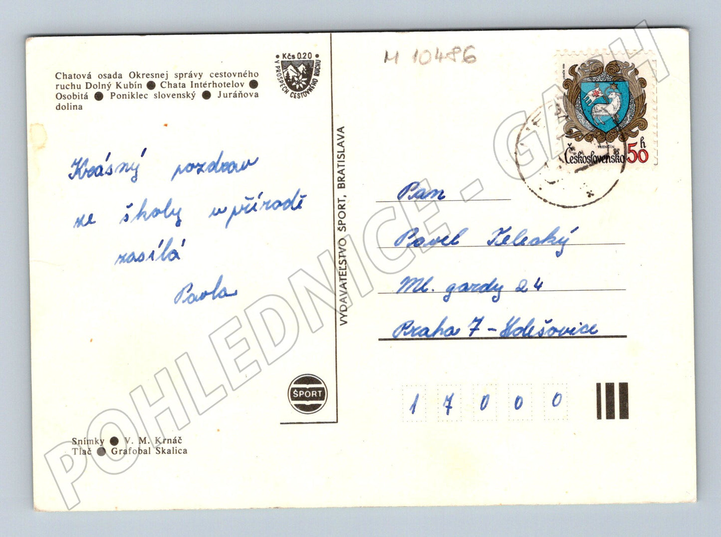 Pohlednice Oravice – Slovensko, horská krajina (M10486)