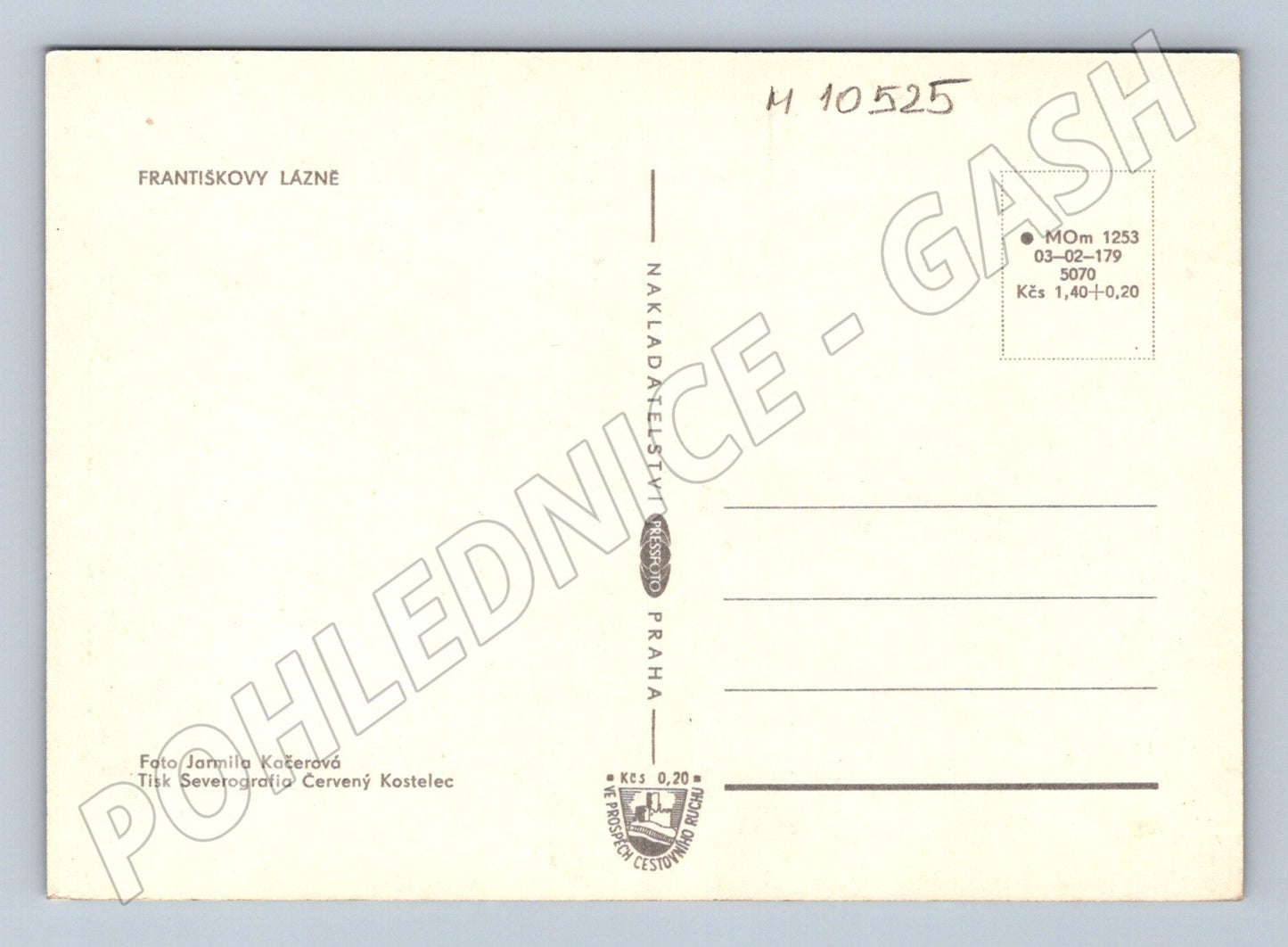 Pohlednice Františkovy Lázně – koláž památek (M10525)
