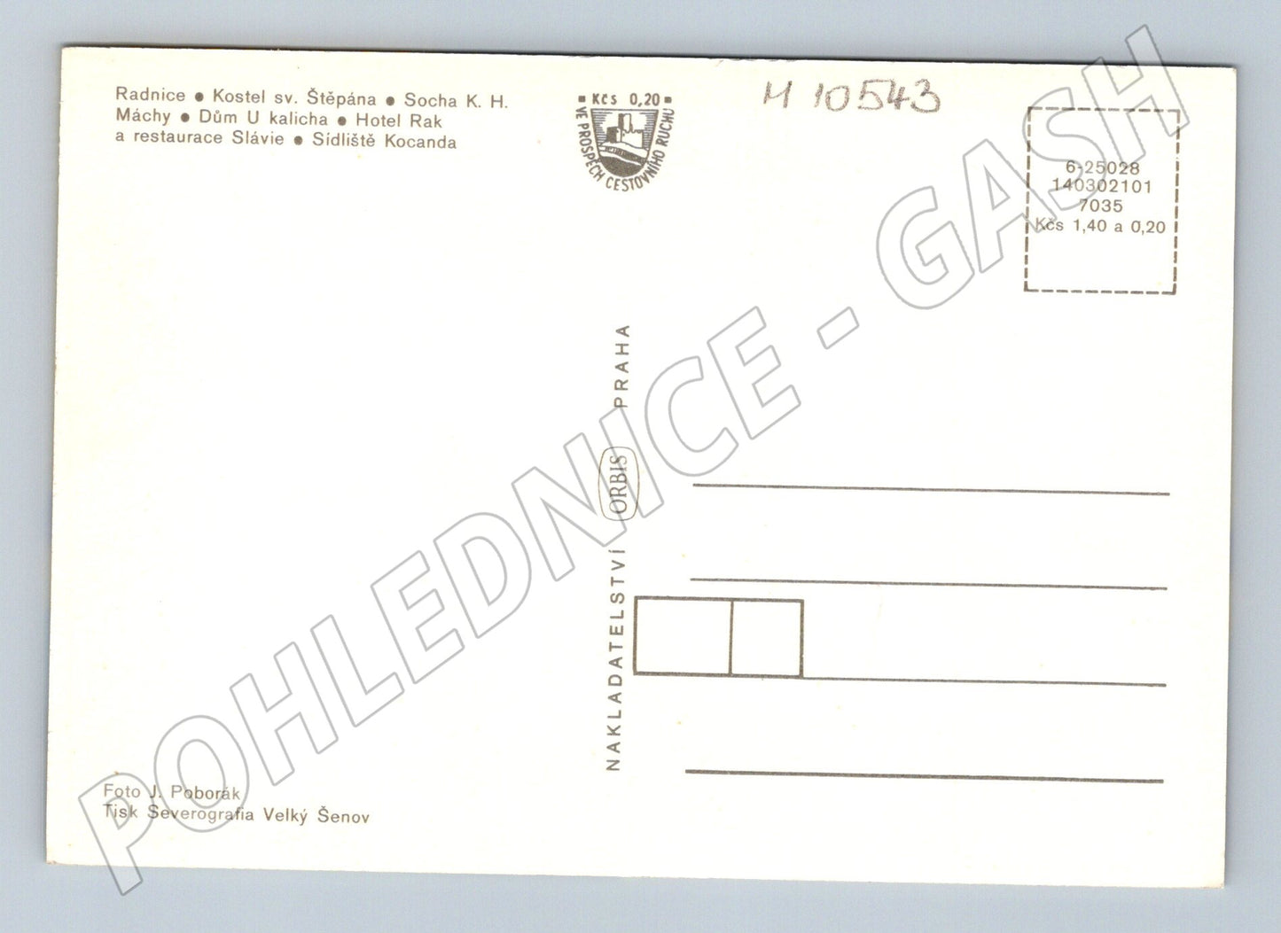 Pohlednice Litoměřice – koláž Orbis (M10543)