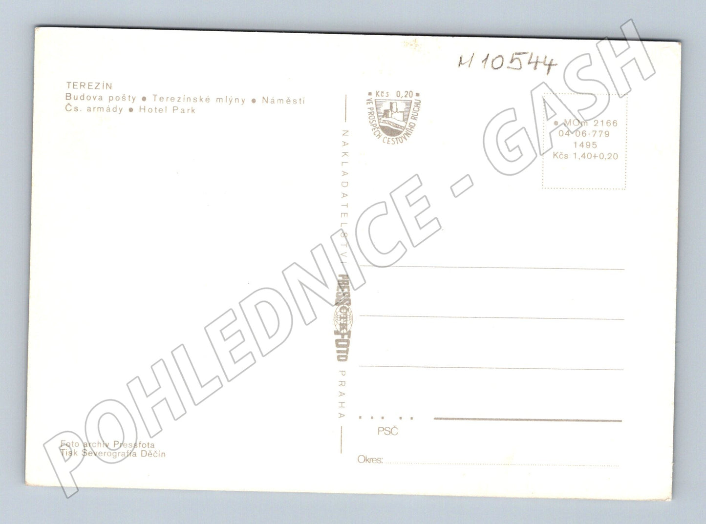 Pohlednice Terezín – koláž (M10544)