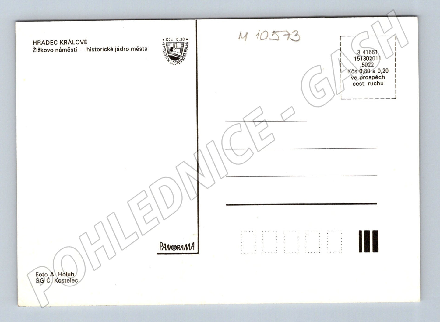 Pohlednice Hradec Králové – Žižkovo náměstí (M10573)