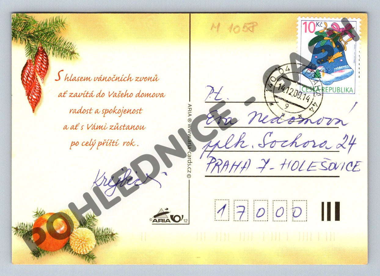 Pohlednice Vánoce ČR 2014 Požehnané Vánoce (M1058)
