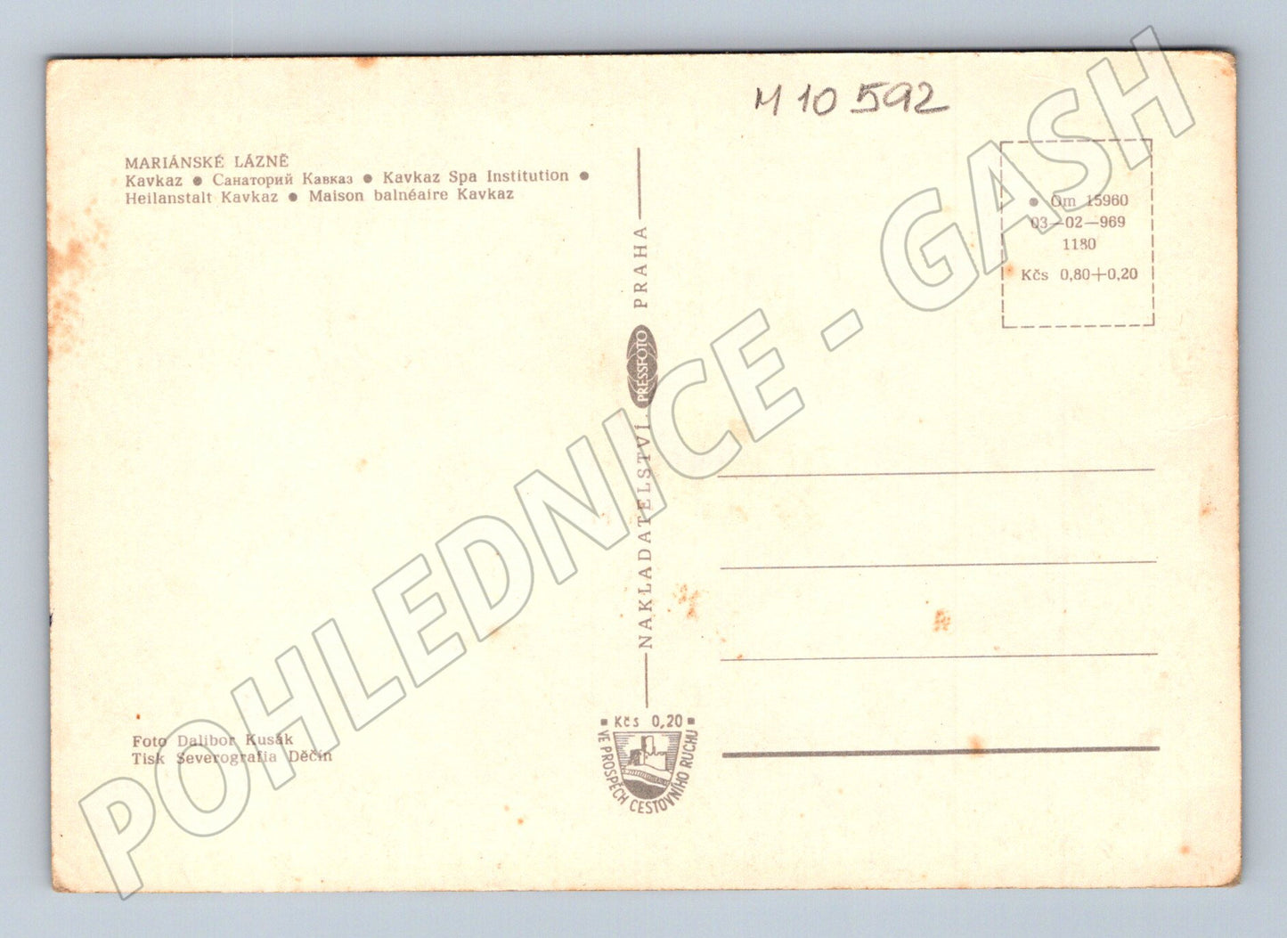 Pohlednice Mariánské Lázně – Kavkaz (M10592)