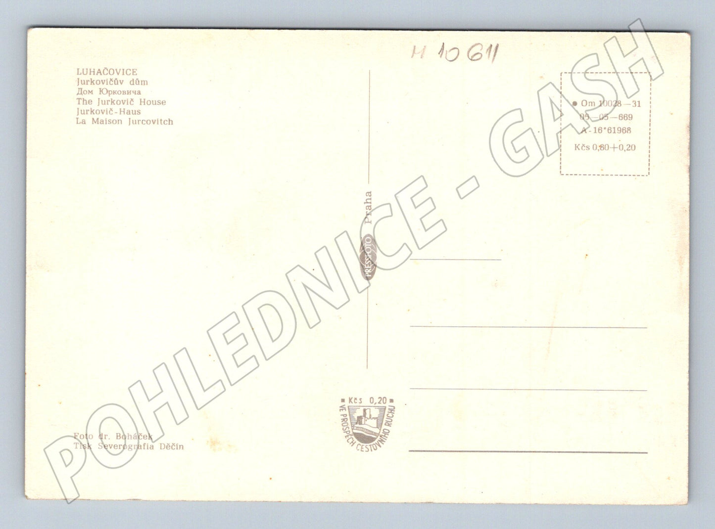 Pohlednice Luhačovice Jurkovičův dům (M10611)