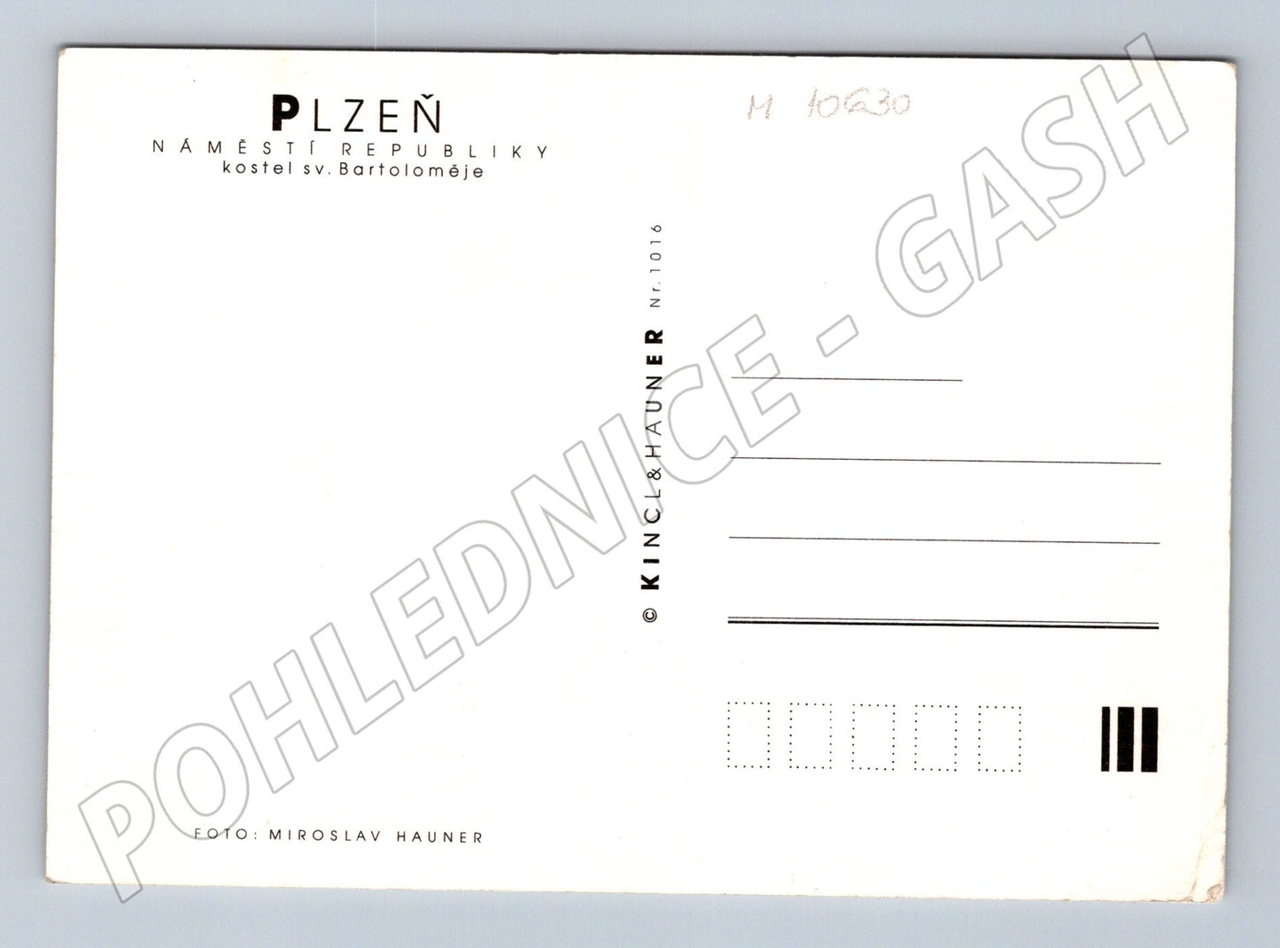 Pohlednice Plzeň náměstí Republiky - kostel sv. Bartoloměje (M10630)