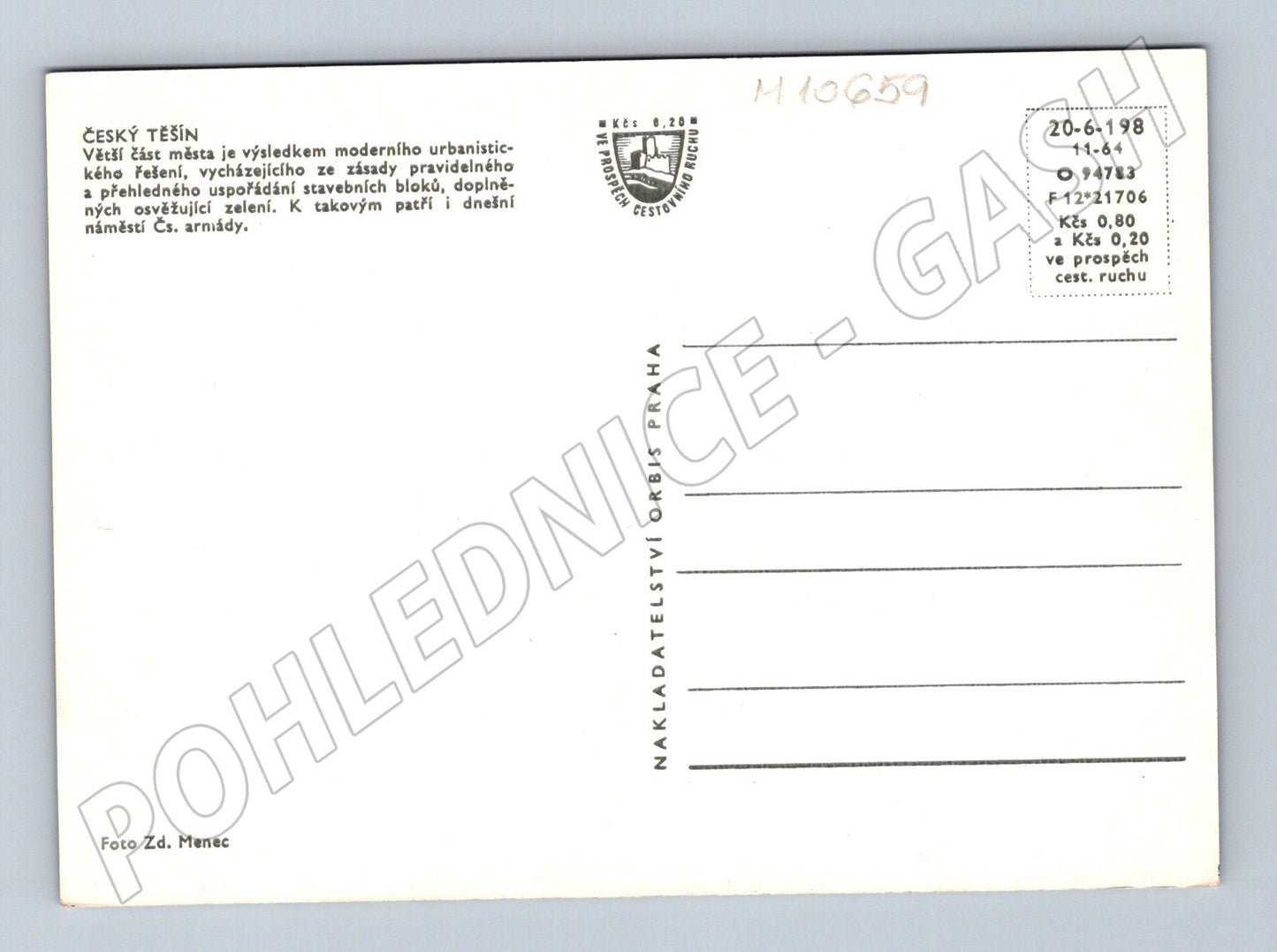 Pohlednice Český Těšín – náměstí Čs. armády (M10659)