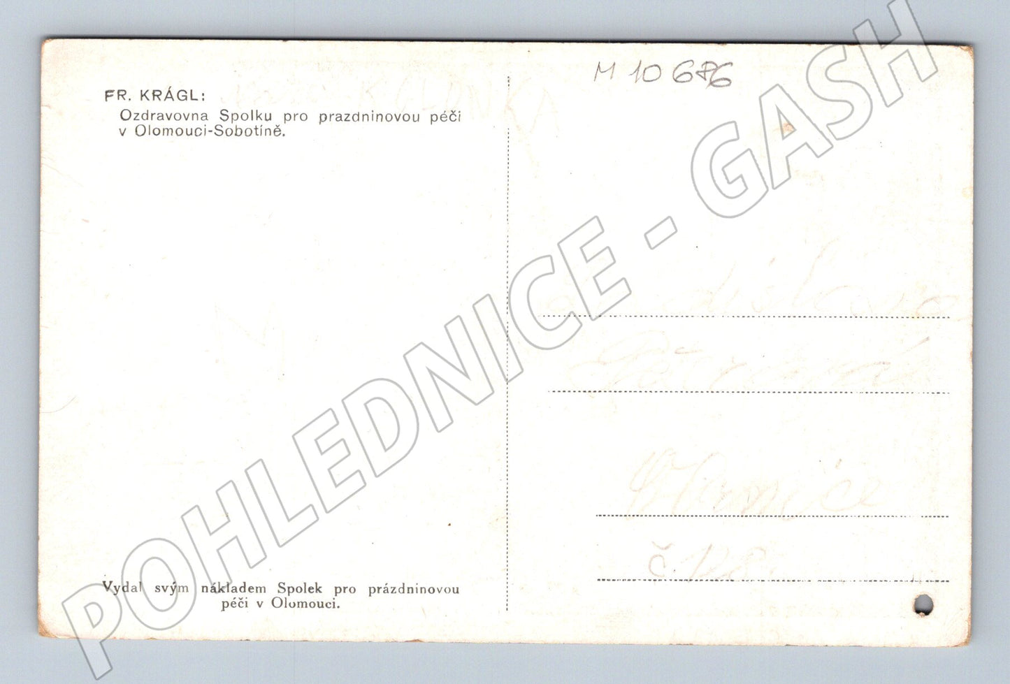 Pohlednice Olomouc-Sobotín, ozdravovna (M10686)
