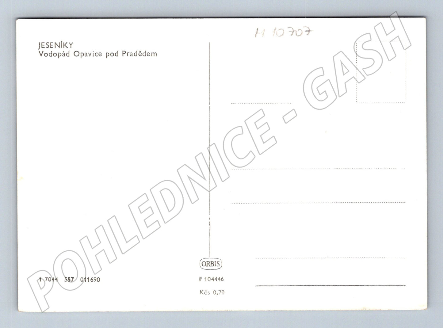 Pohlednice Jeseníky Vodopád Opavice (M10707)