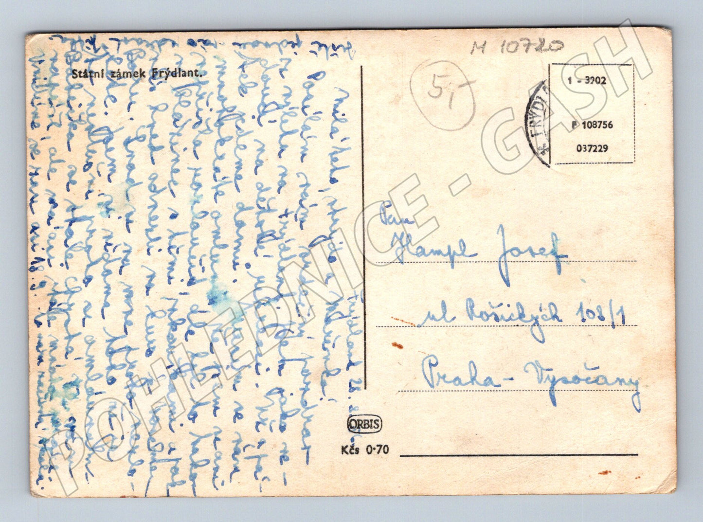 Pohlednice Frýdlant – interiér zámku (M10720)