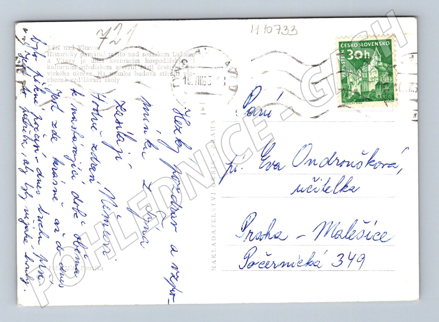Pohlednice Černobílá škola ORBIS (M10733)