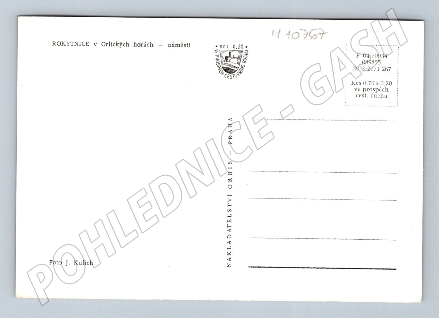 Pohlednice Rokytnice v Orlických horách – náměstí (M10767)