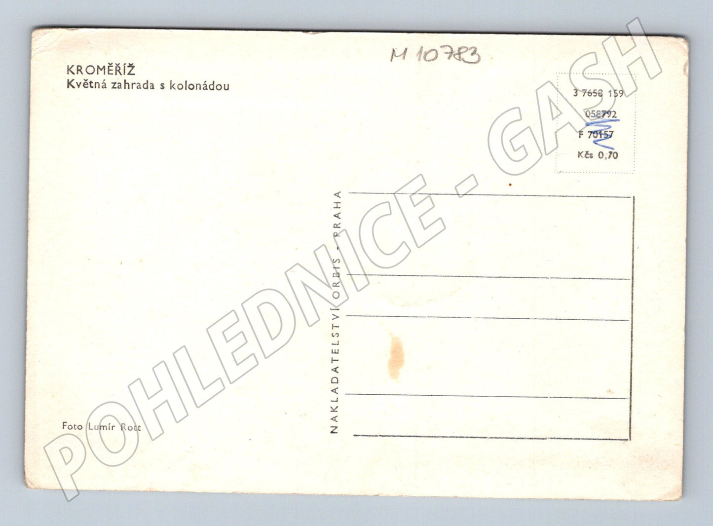 Pohlednice Kroměříž Květná zahrada s kolonádou (M10783)