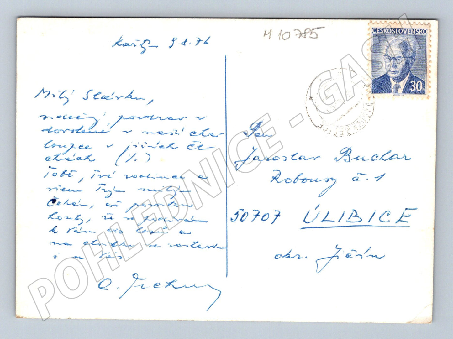 Pohlednice české chalupy – ručně psaná (M10785)