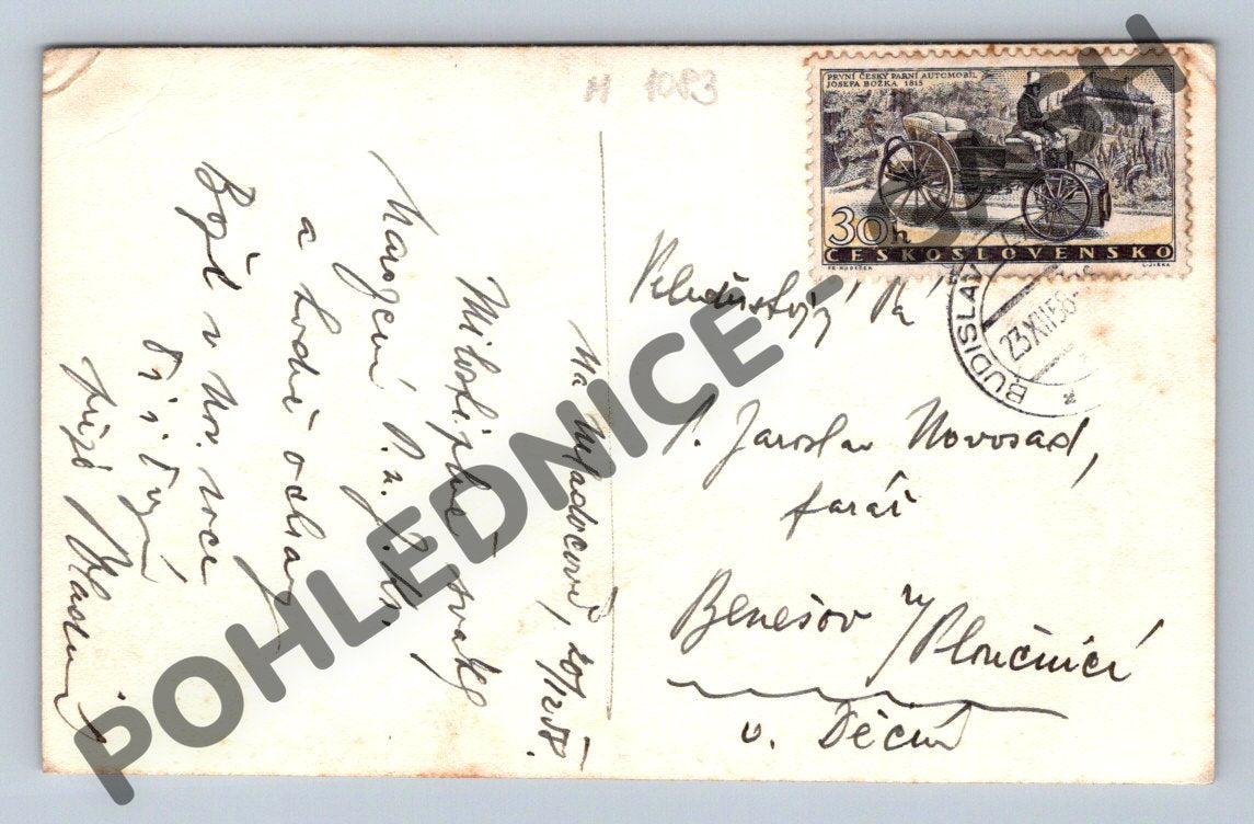 Pohlednice Betlém 1935 použité ČSR (M1083)