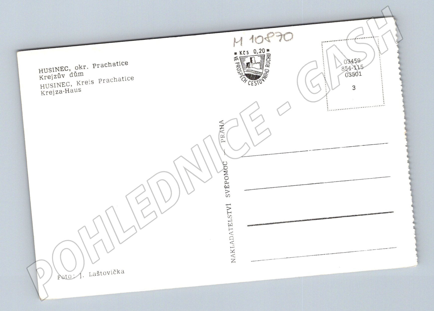 Pohlednice Husinec Krejzův dům (M10870)