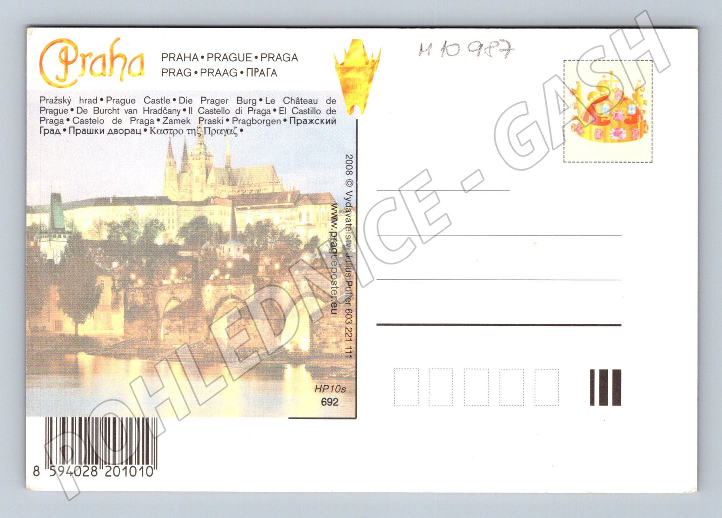 Pohlednice Praha – Pražský hrad a Karlův most (M10987)