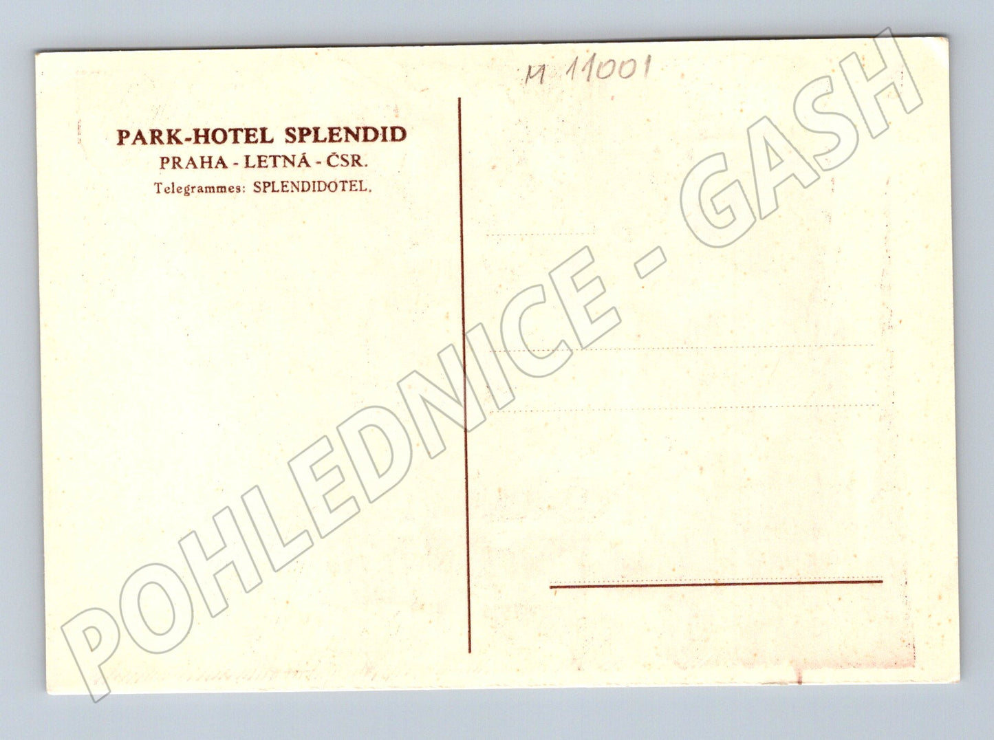 Pohlednice Park-Hotel Splendid Praha Letná (M11001)