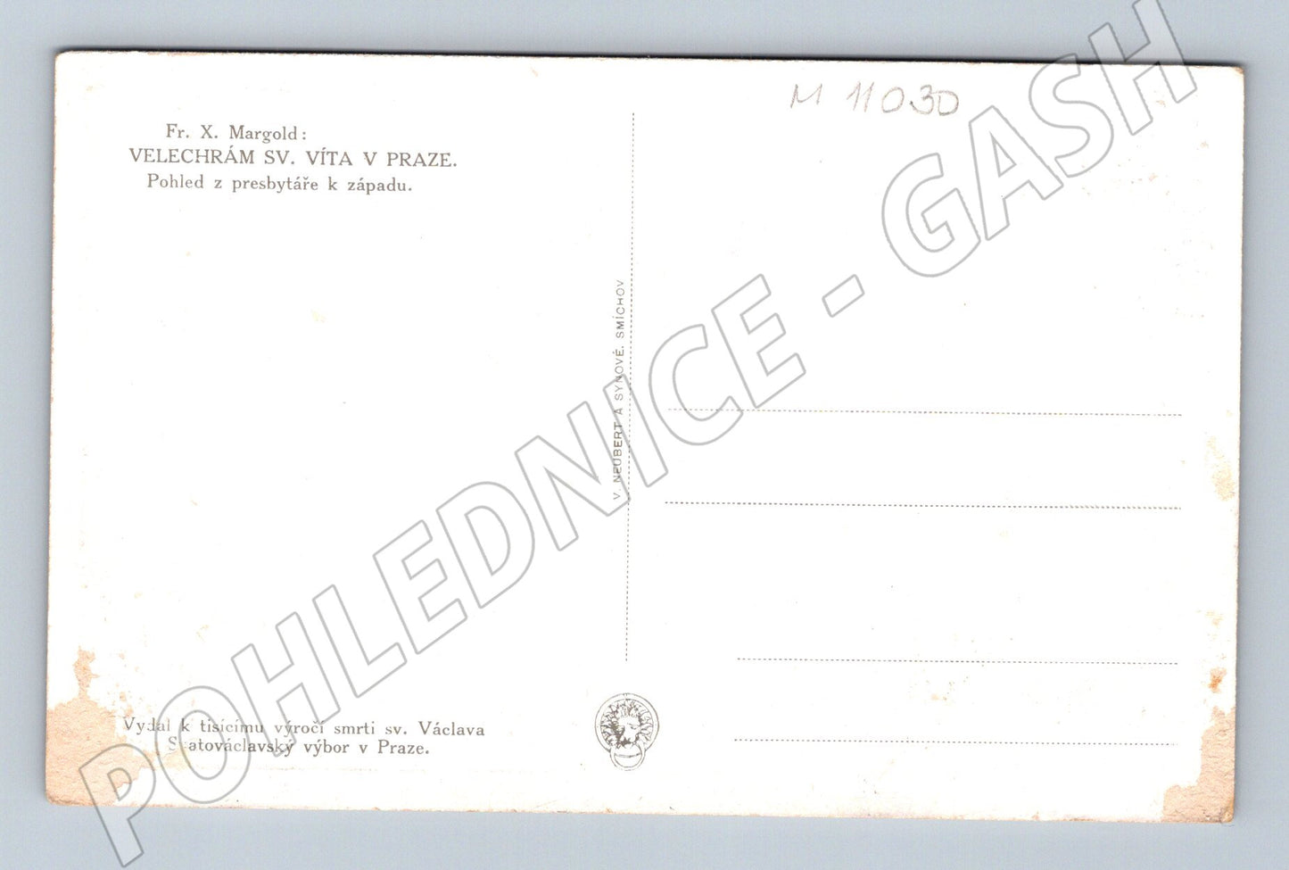 Pohlednice Katedrála sv. Víta v Praze – interiér, presbytář (M11030)