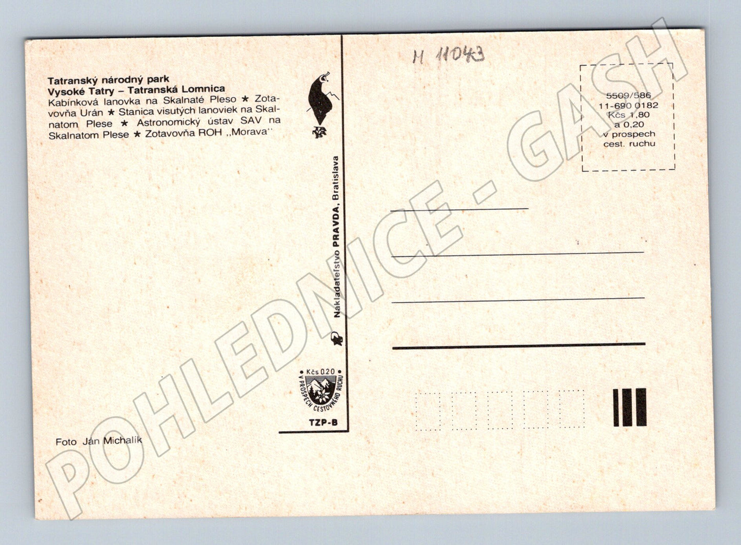 Pohlednice Tatranská Lomnica – Vysoké Tatry (M11043)