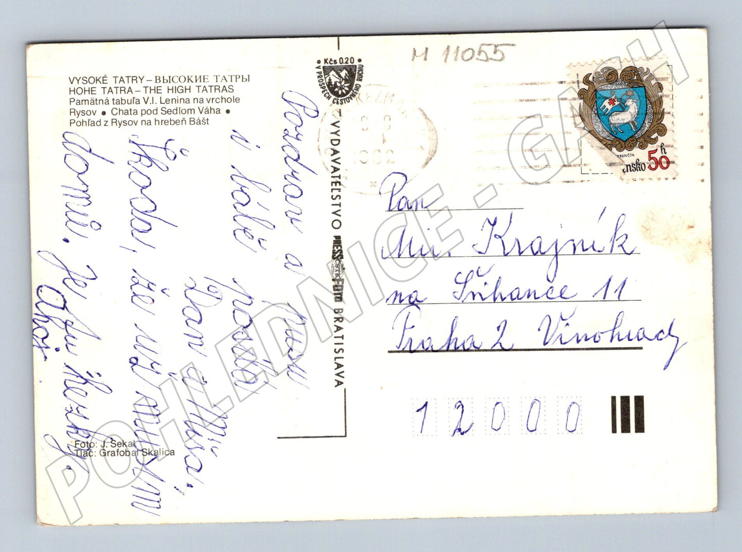 Pohlednice Vysoké Tatry – Rysy (M11055)