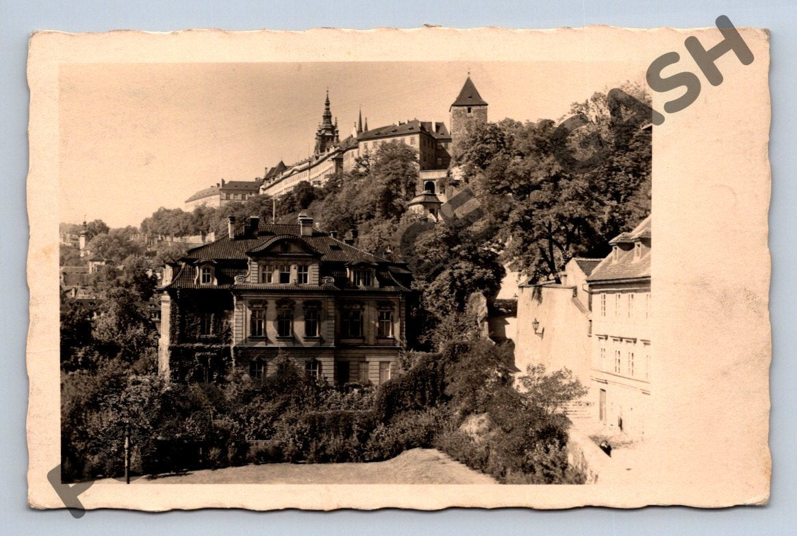 Pohlednice Praha Hradčany 1956 dobová známka (M111)