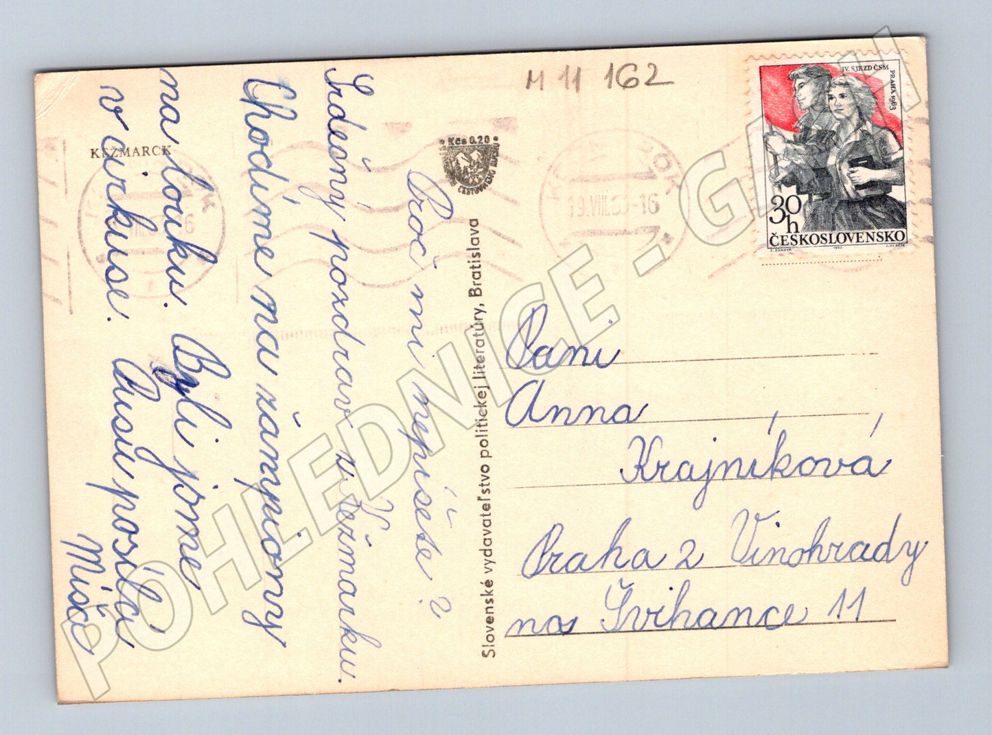 Pohlednice Kežmarok – náměstí, historická (M11162)