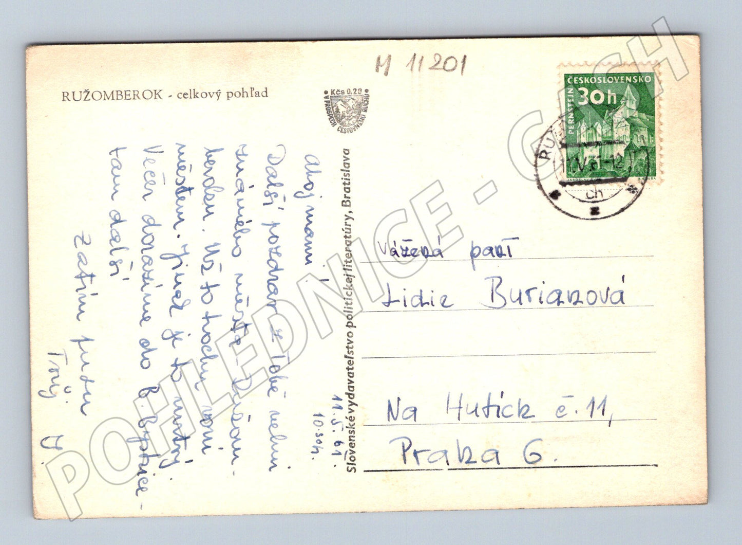 Pohlednice Ružomberok celkový pohled (M11201)