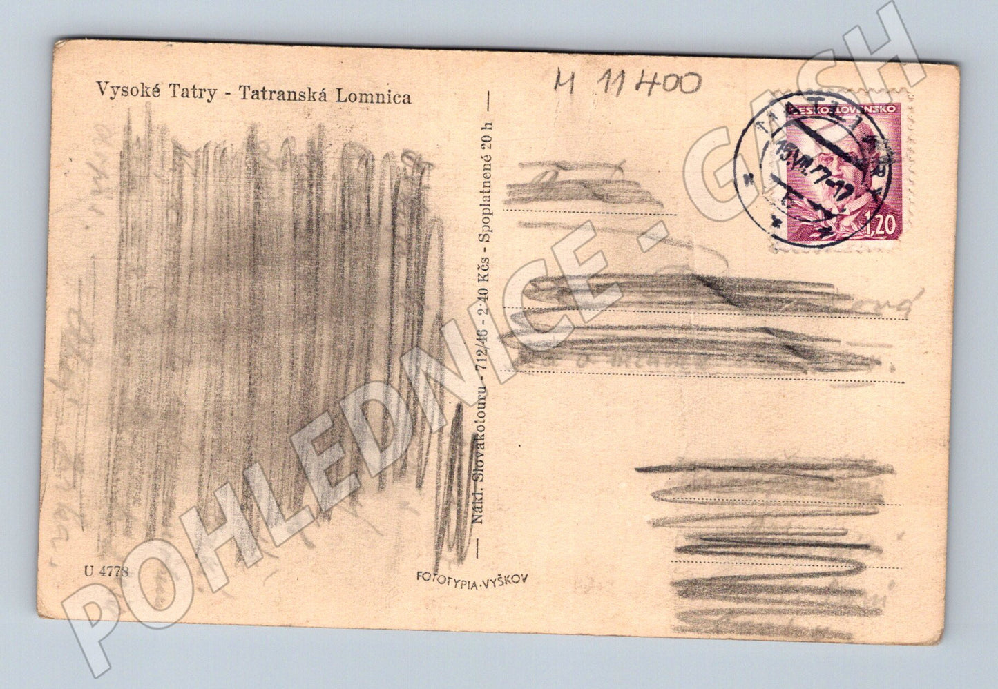 Pohlednice Vysoké Tatry Tatranská Lomnica (M11400)