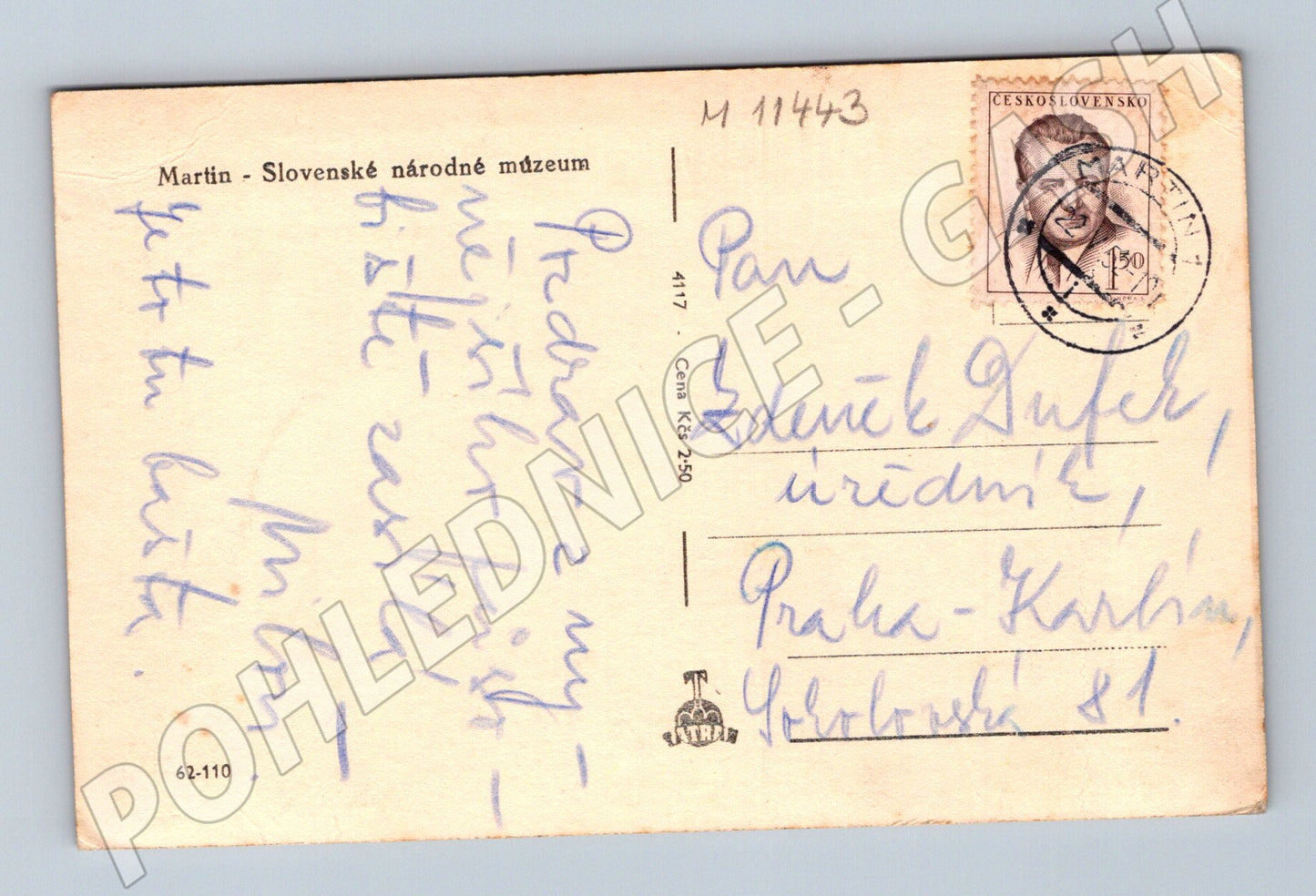 Pohlednice Slovenské národné múzeum Martin – M11443