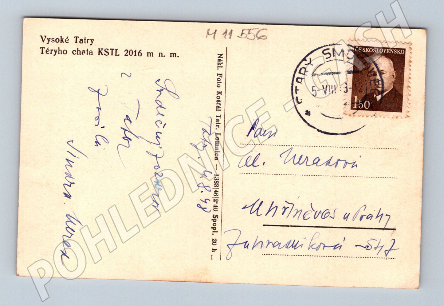 Pohlednice Vysoké Tatry – Téryho chata (M11556)