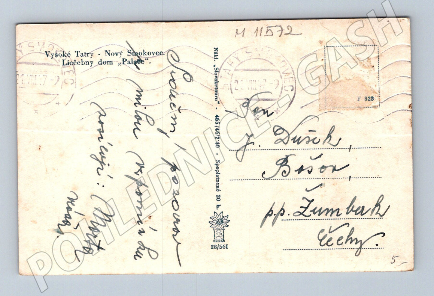 Pohlednice Vysoké Tatry - Léčebný dům Palace (M11572)