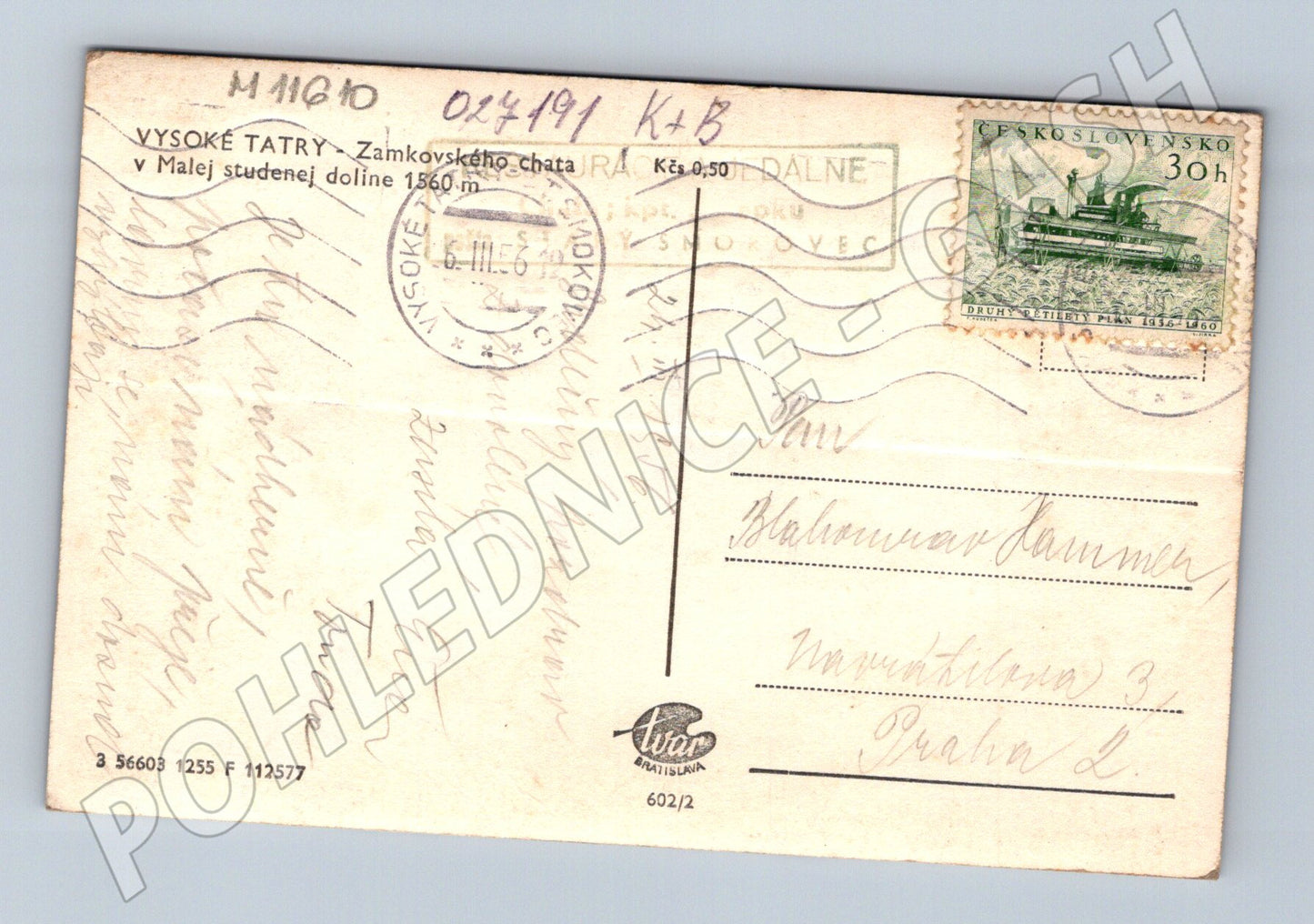 Pohlednice Vysoké Tatry - Zamkovského chata (M11610)