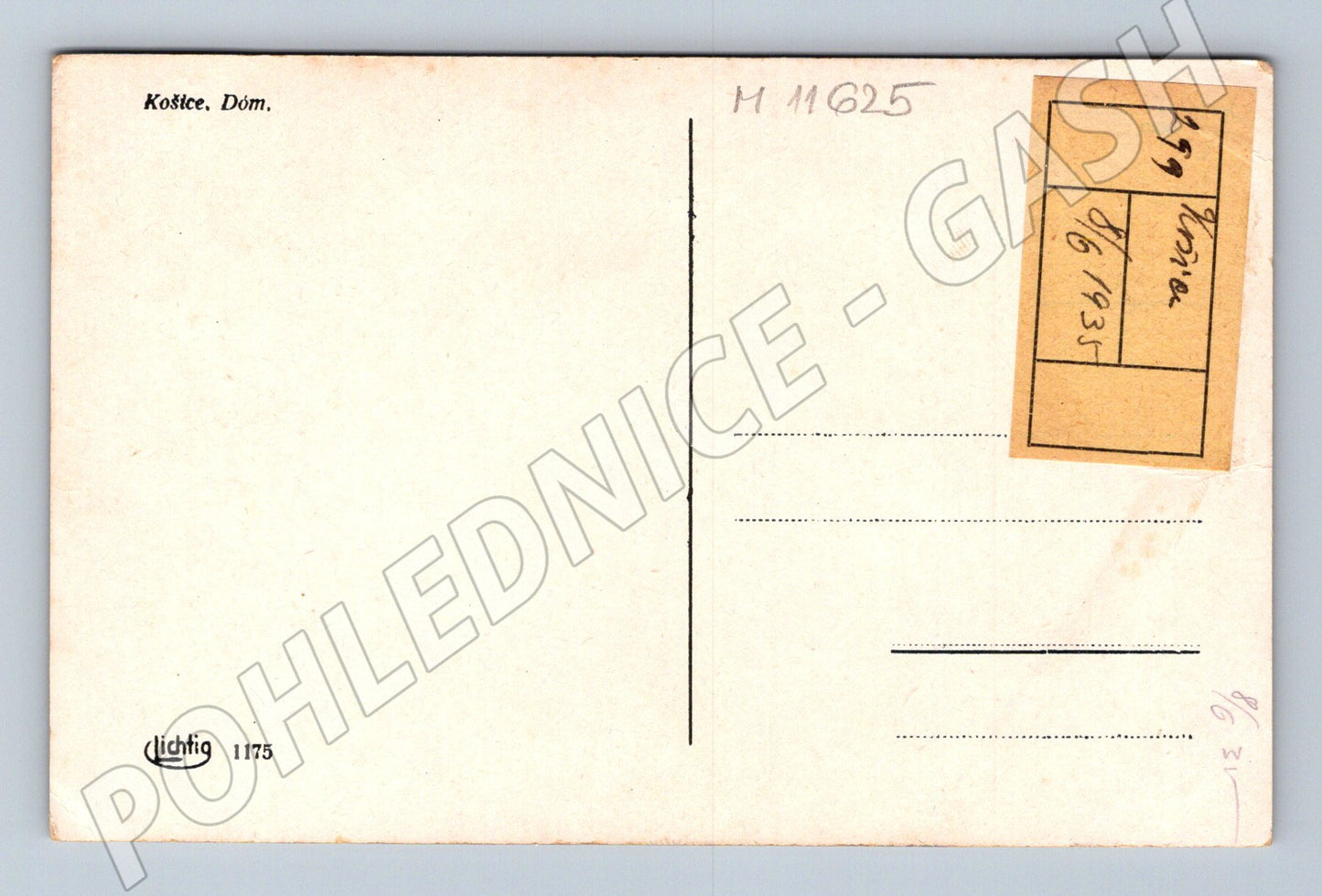 Pohlednice Dóm sv. Alžběty Košice - historická do 1950 (M11625)