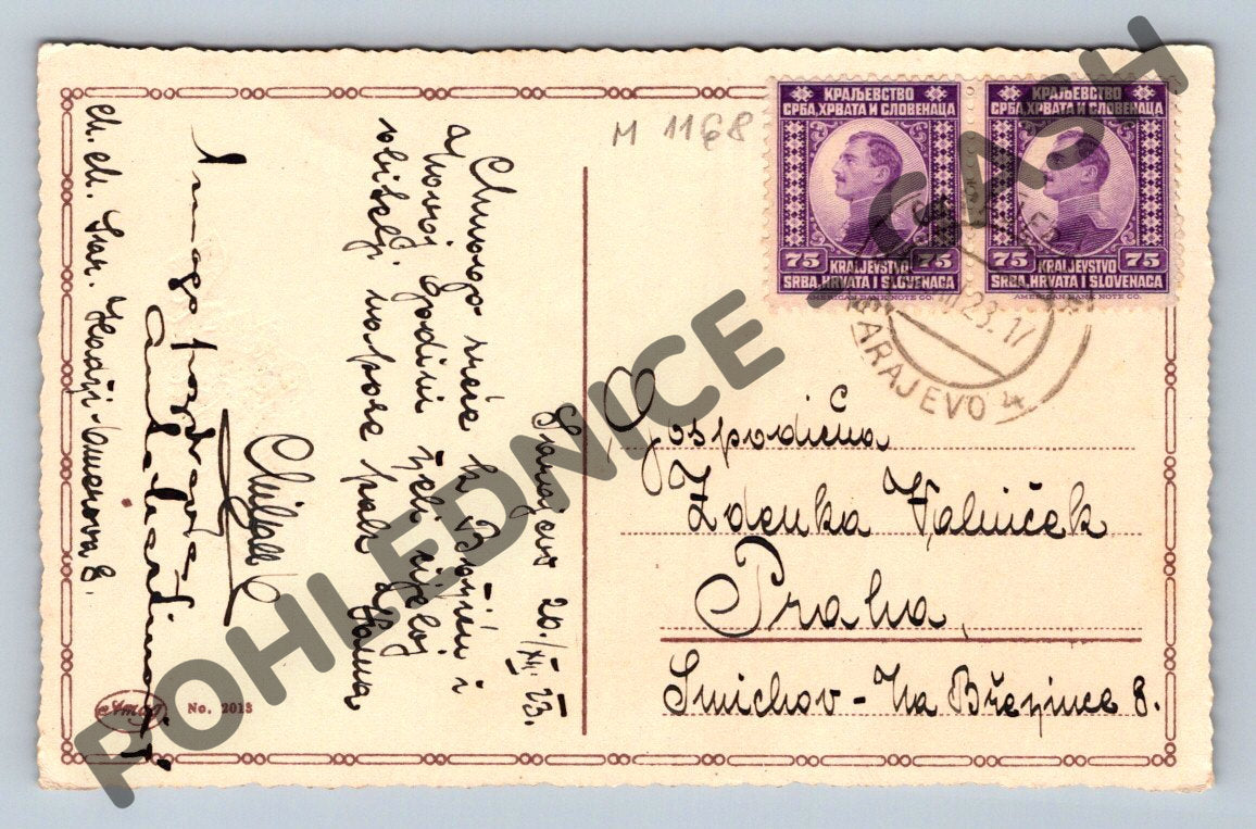 Postcard Sretan Božić – Sarajevo 1931 (M1168)