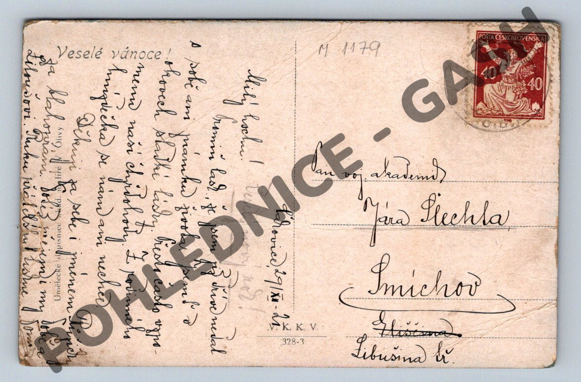 Postcard Traditional costumes – Czechoslovakia (M1179)