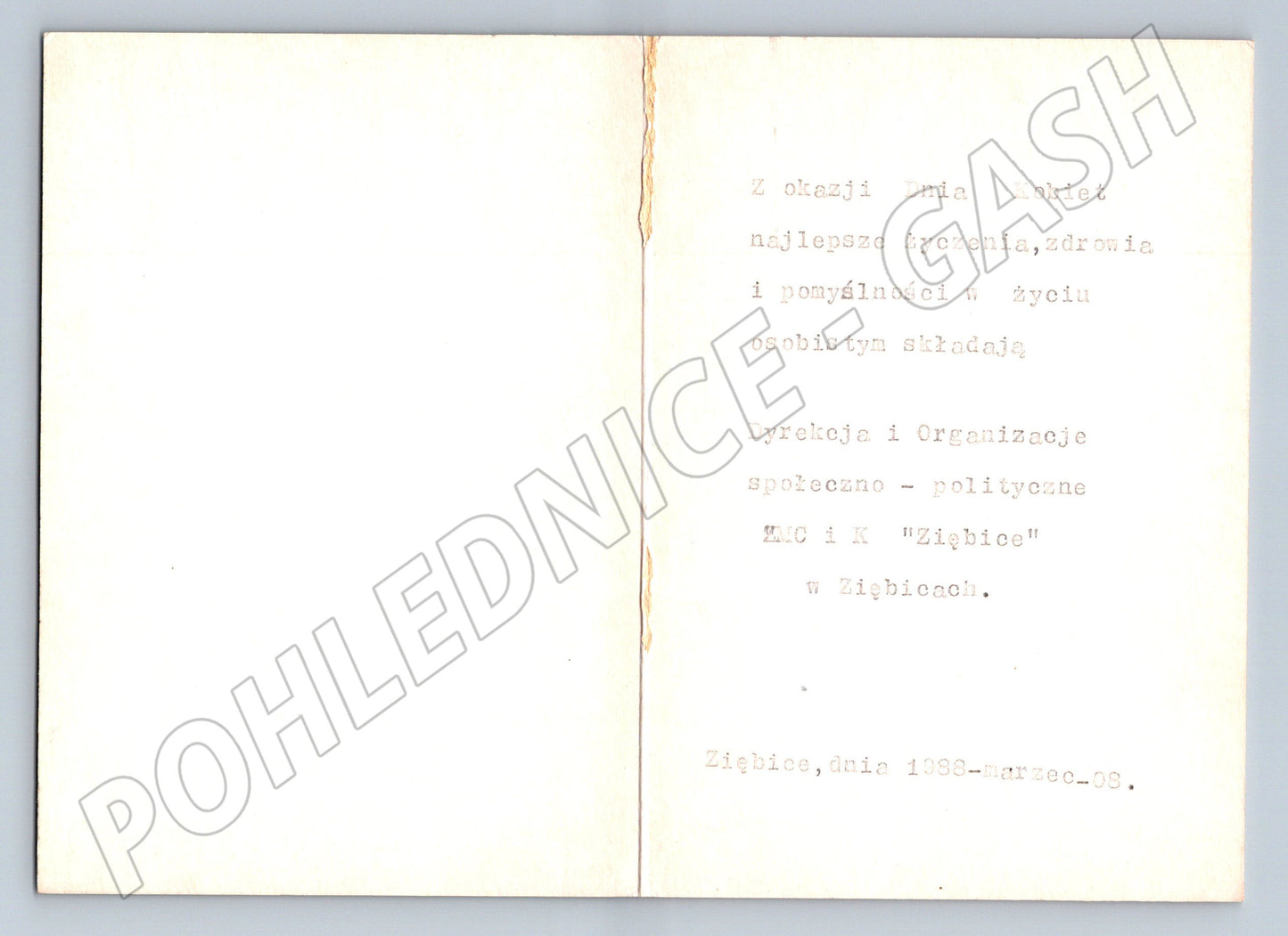 Pohlednice Mezinárodní den žen 1989 (M11831)