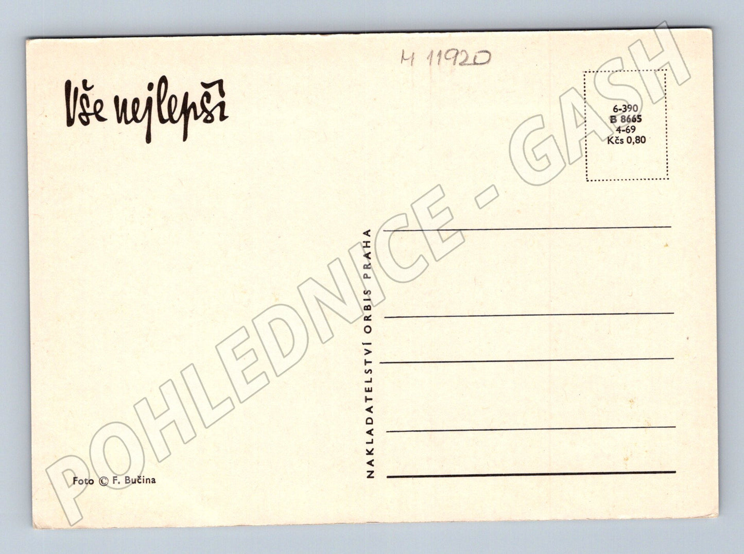 Pohlednice Vše nejlepší – slavnostní přípitek (M11920)