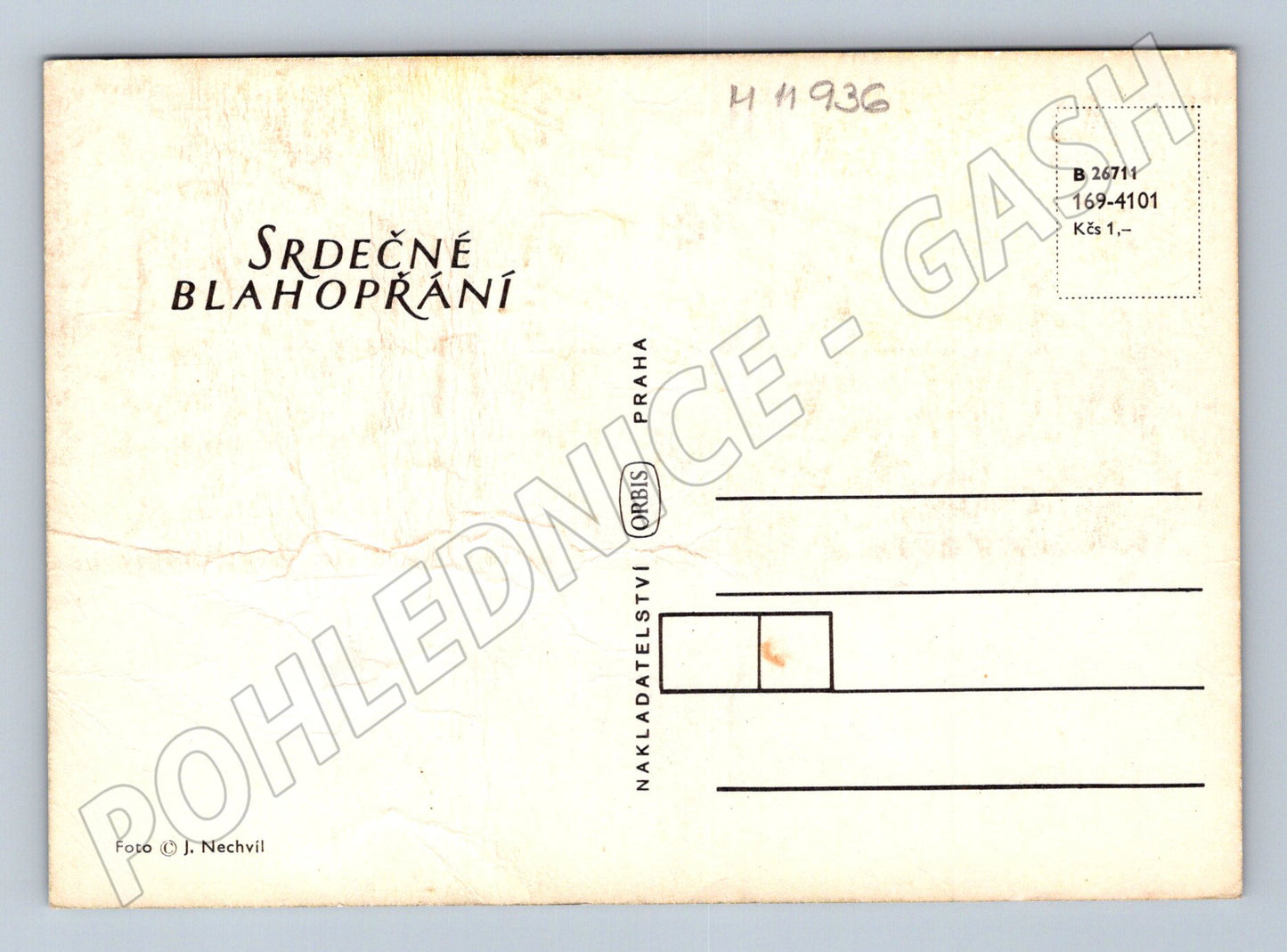 Pohlednice Srdečné blahopřání – váza s lampiónky (M11936)