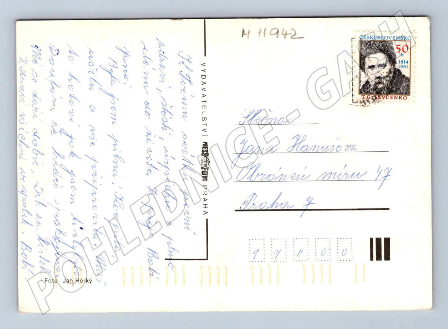 Pohlednice Srdečné přání frézie (M11942)