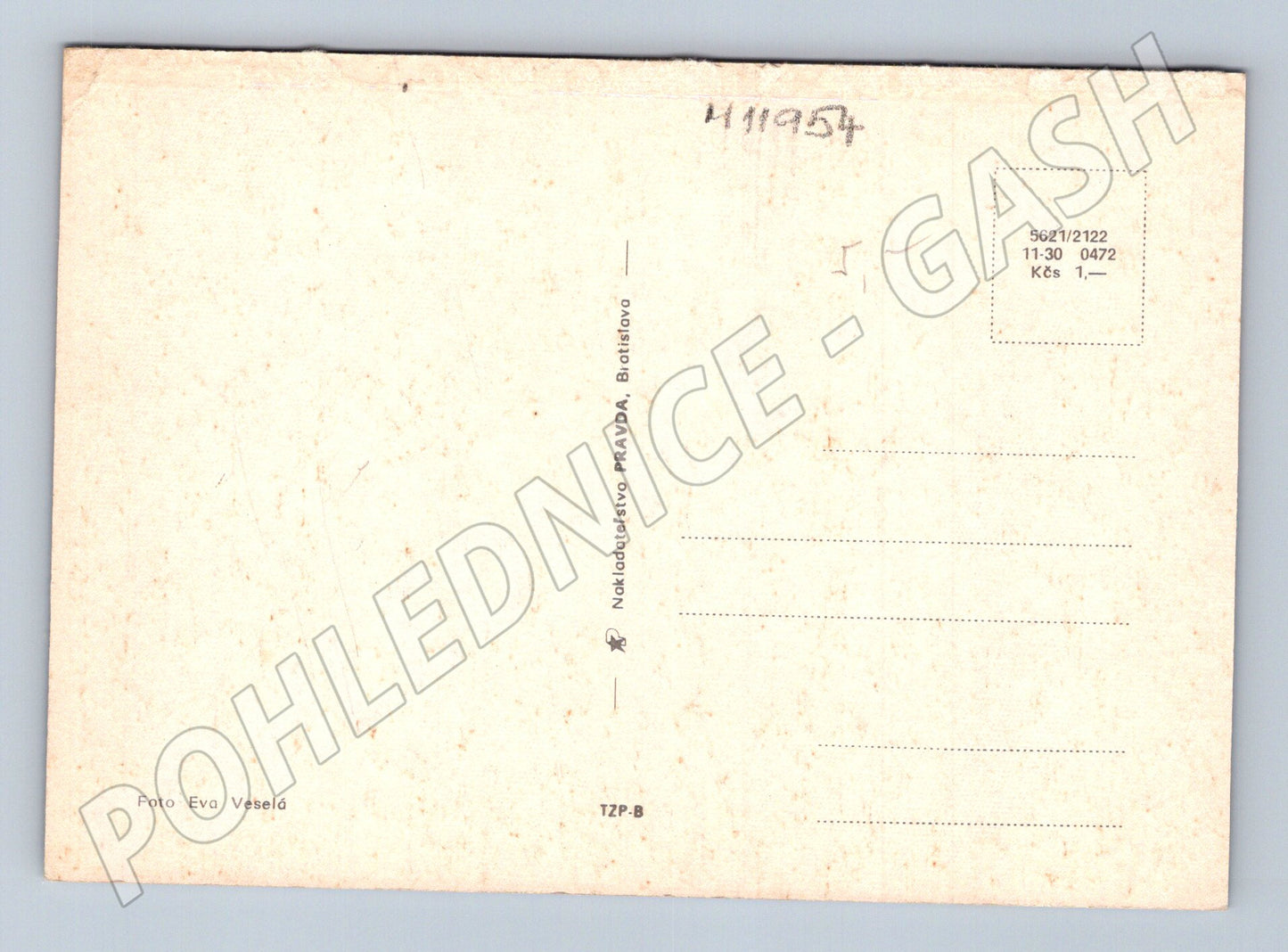Pohlednice konvalinky v misce (M11954)